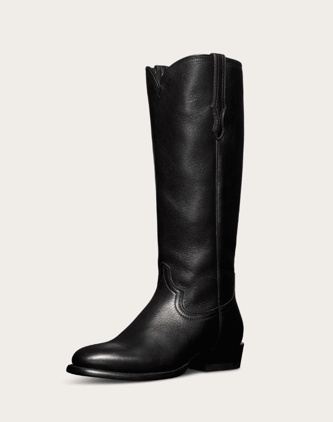 black cowman boot