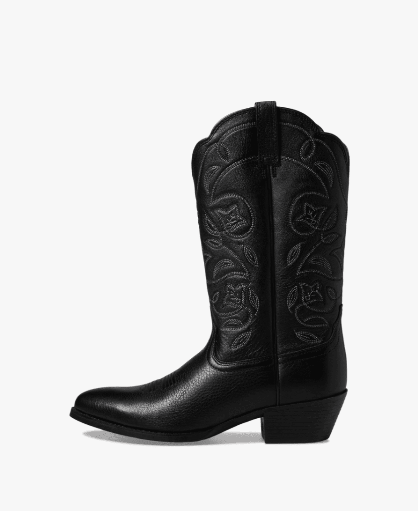 black cowpuncher boot