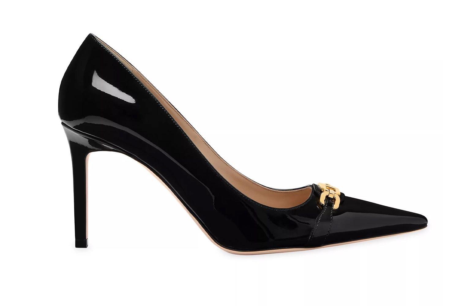 TOM FORD 85MM Chain-Link Patent leather Pumps