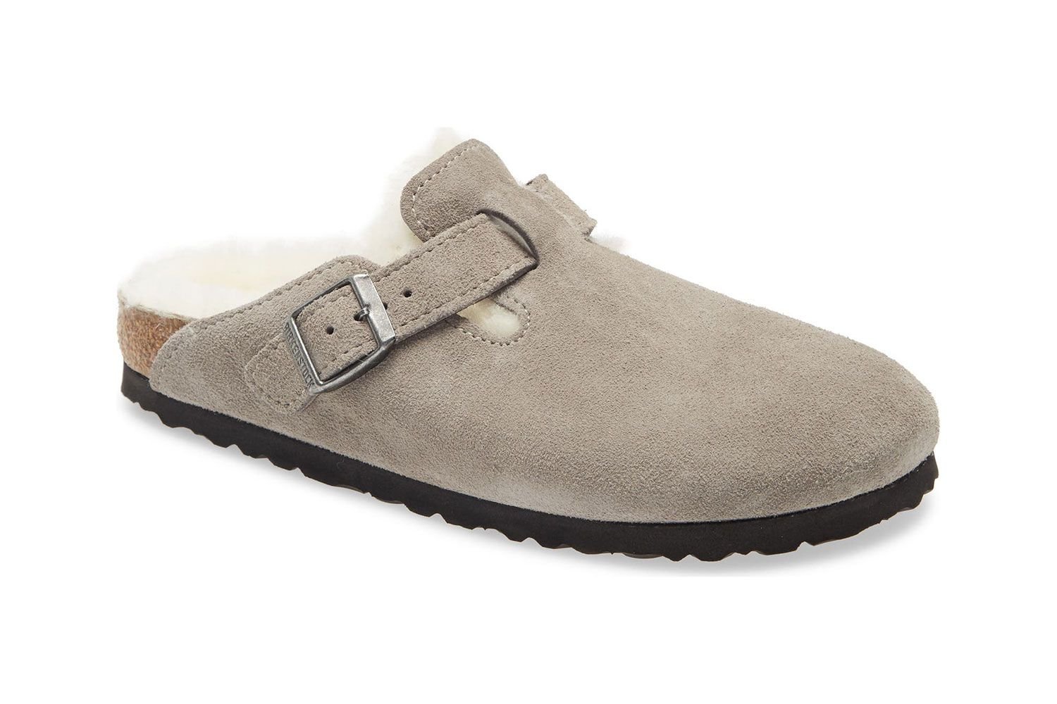 boston genuine shearling clog