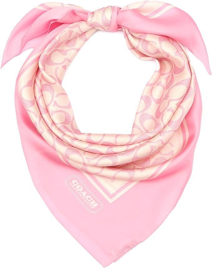 Coach silk Scarf in Pink