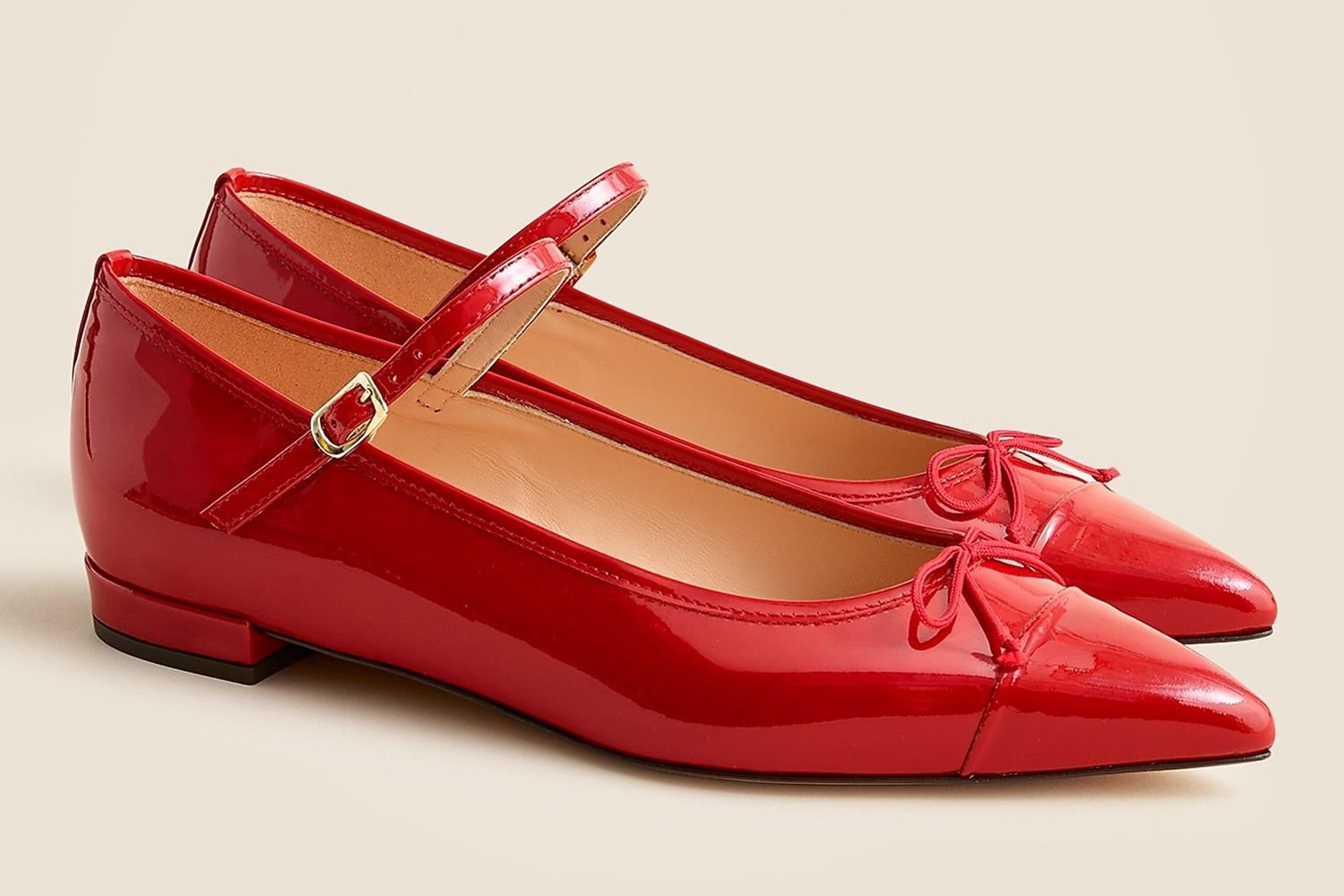 J.Crew pointed-toe Mary Jane ballet flats