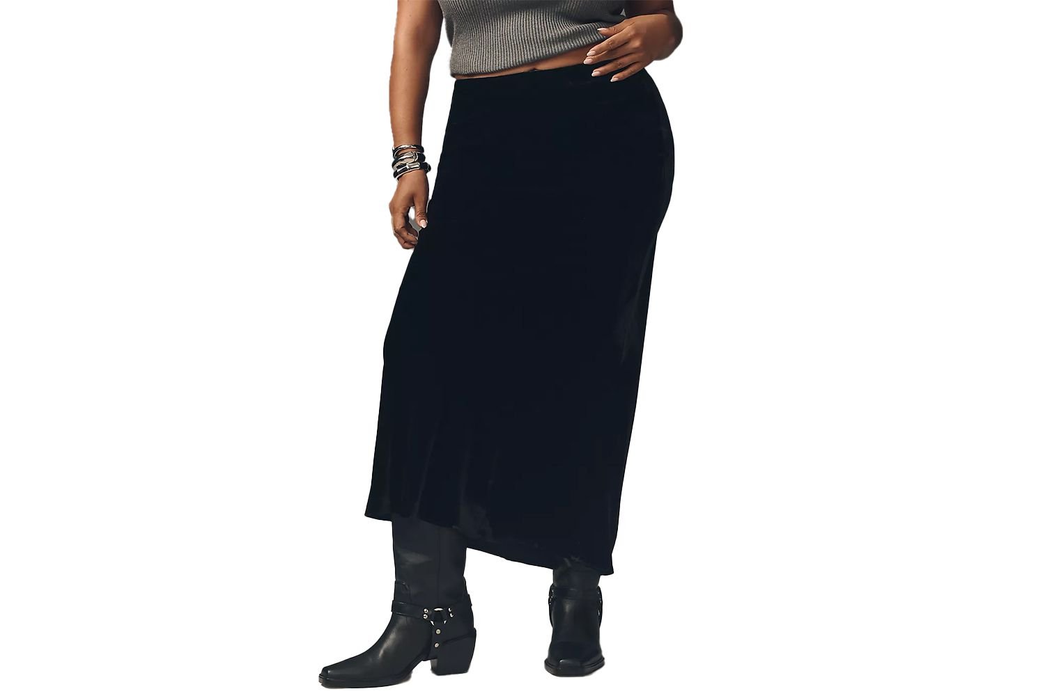 The Tilda maxi solecism Skirt: Velvet Edition